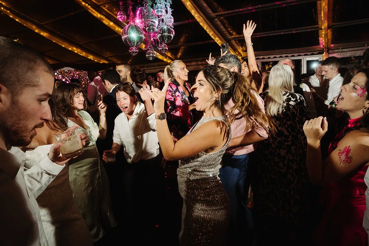 Jewish Garden Wedding in a Clear Marquee