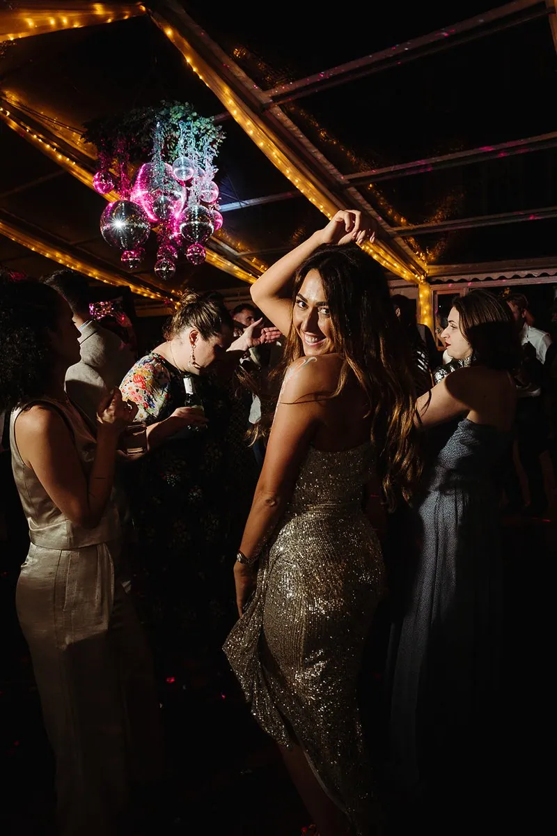 Jewish Garden Wedding in a Clear Marquee