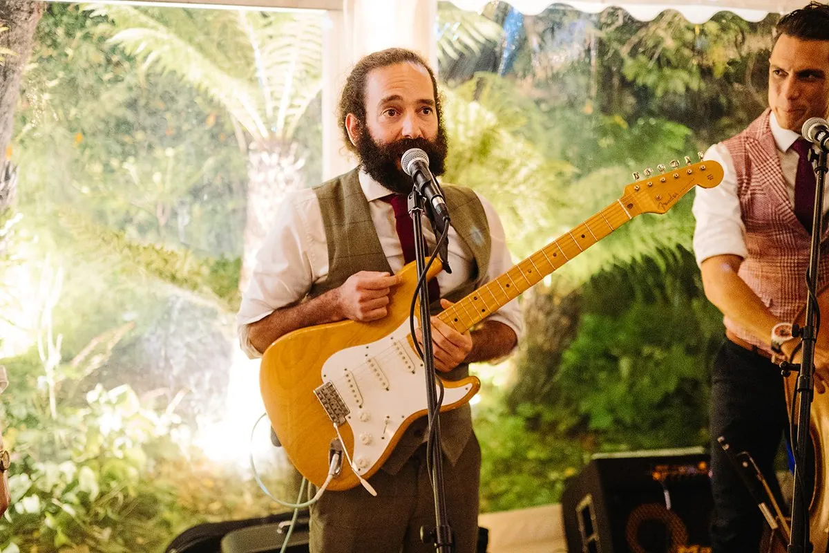 Jewish Garden Wedding in a Clear Marquee